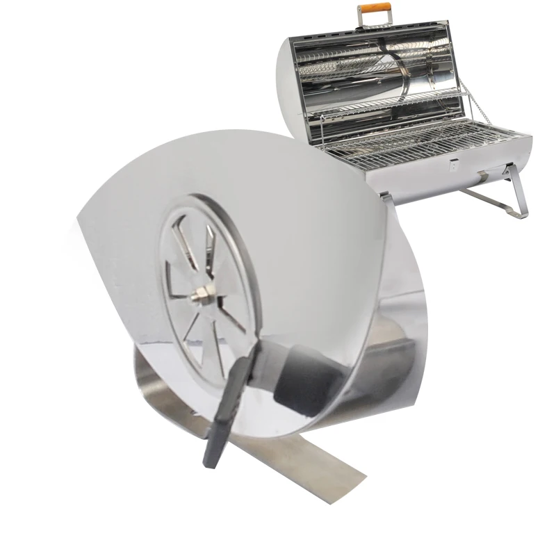 
OEM Factory Stainless Steel Portable Barrel Barbecue Grill Mobile Bbq Charcoal Twinscook Grill 