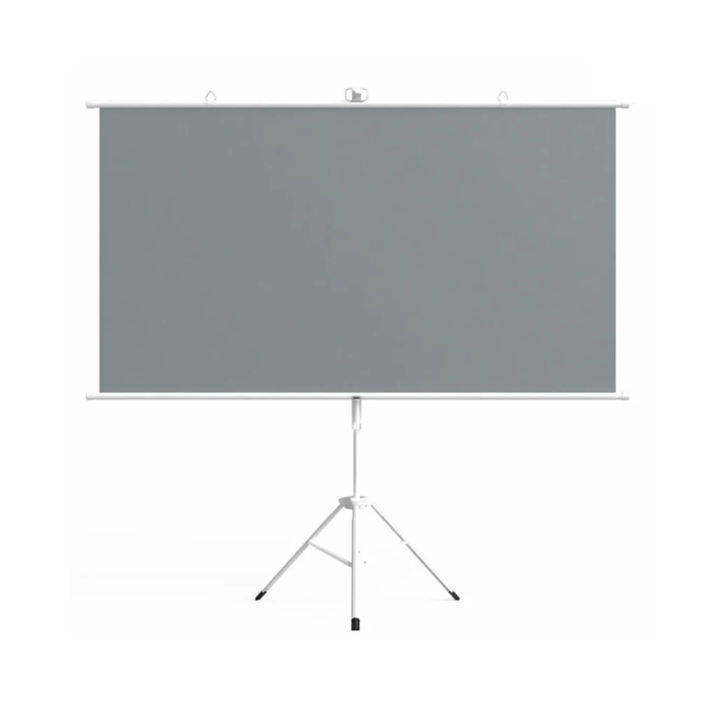 Wholesale 120 inch Large Screen Outdoor Portable Foldable Tripod Projection Screen Hard Metal Material