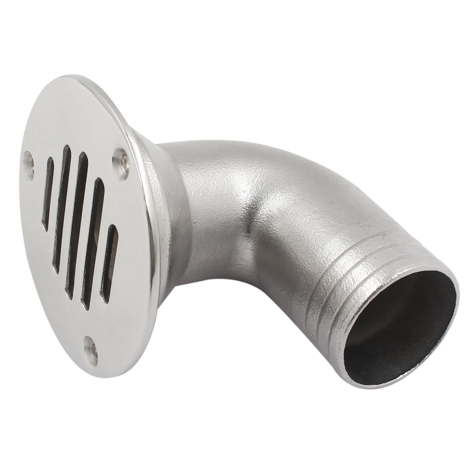 New 316 Stainless Steel 90-Degree Deck Drain Scupper Marine Boat Yacht Plumbing Fittings Drain Plug Type