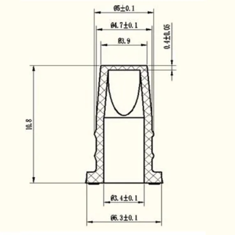 Custom mini miniature small silicone rubber duckbill check valve