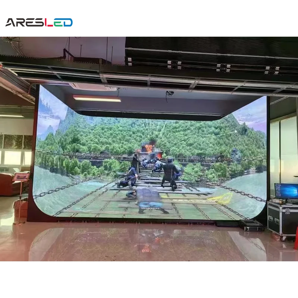 Indoor HD 7680Hz Black LEDs VFX VR VP XR Virtual Production Studio 3D Immersive LED Screen Display