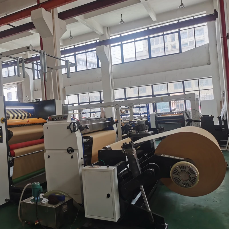 Brown Kraft Paper Jumbo Roll Slitting Machine With Hydraulic Shaft Less Unwinder For Manufacturing Envelops Competitive Price