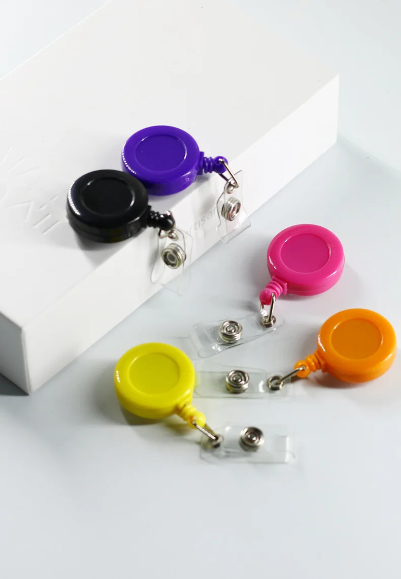 Nurse Doctor Accessories Custom Plastic id Card Name Badge Holders Reel Port Badge Retractable Badge