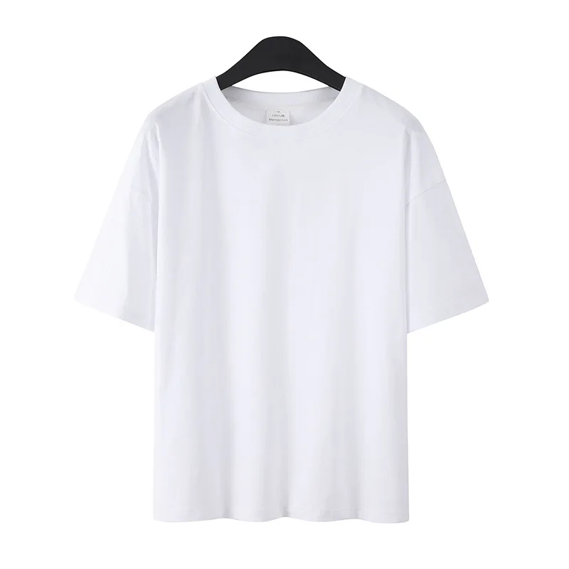 Wholesale Tshirt Men 100% Cotton Solid Colors Crew Neck High Quality 200gsm Plain Cotton Tshirts