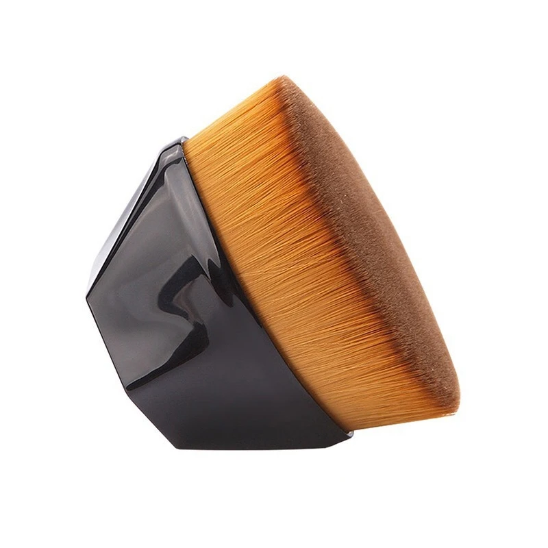 Супермягкая лучшая плотная синтетическая кисть для нанесения основы для макияжа Кабуки 2021 Фирменная торговая марка плоская кисть для основы