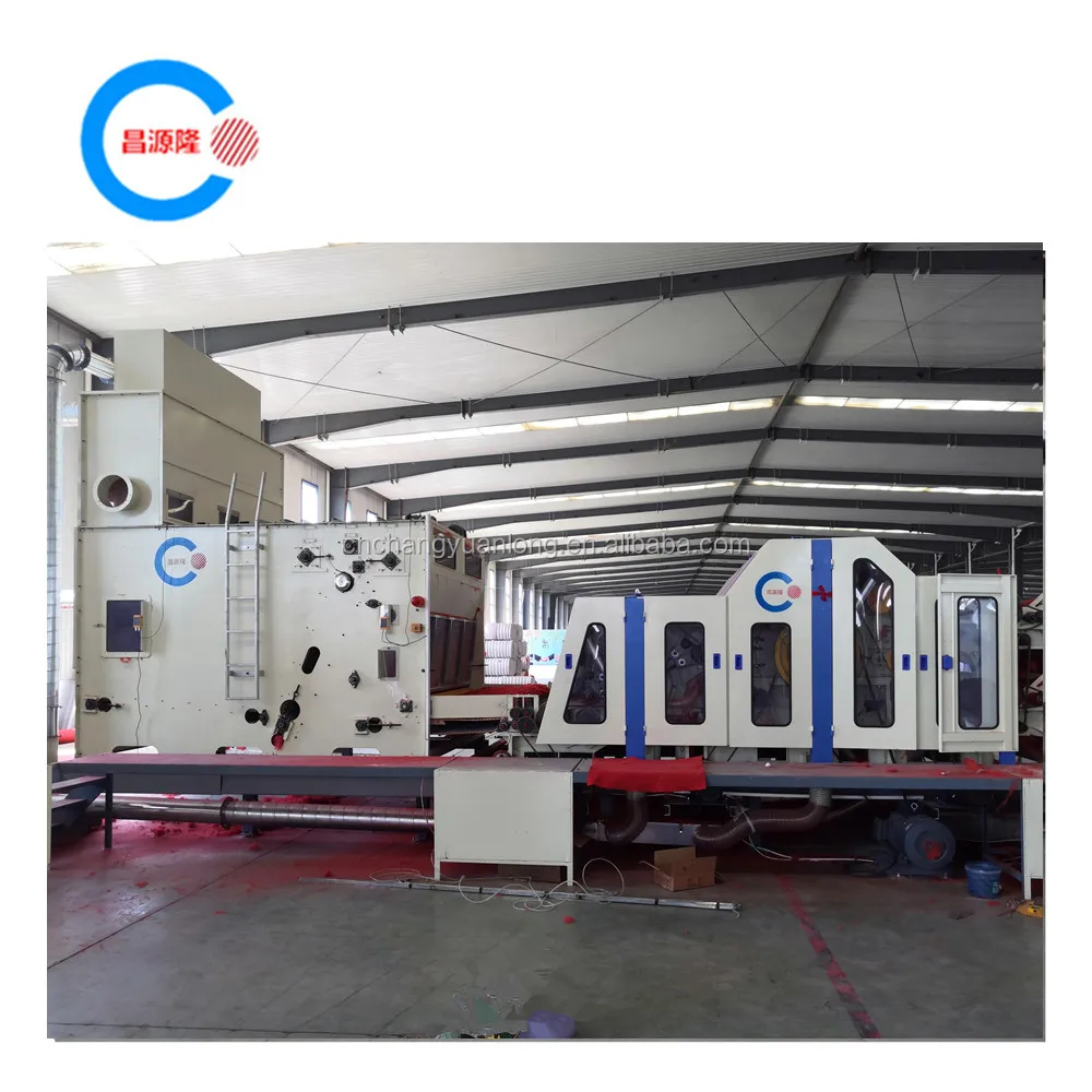 Nonwoven carpet making machine for automotive nonwoven fabric production line