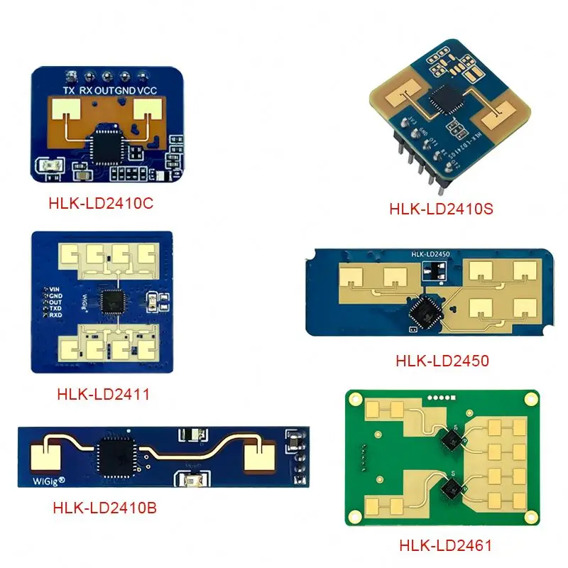 Sample price  HLK-LD2410B HLK-LD2410C HLK-LD2411 HLK-LD2450 HLK-LD2461 Human Presence Radar Sensor Motion Module