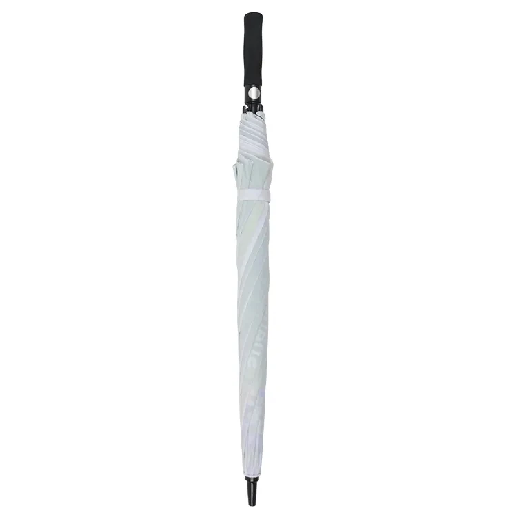Wholesale Factory Price Strong And Sturdy Windproof Automatic Straight Umbrella Silver