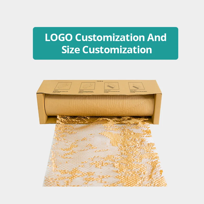 Hot Sales Eco-Friendly Cushion Kraft Filling Wrap Customized White Honeycomb Packing Paper
