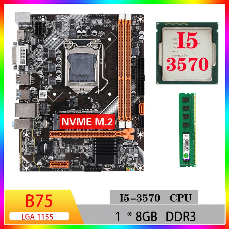 mother board for gaming pc kit b75 Core I5 3570 cpu gamer mini itx ddr3 b75 computer motherboard