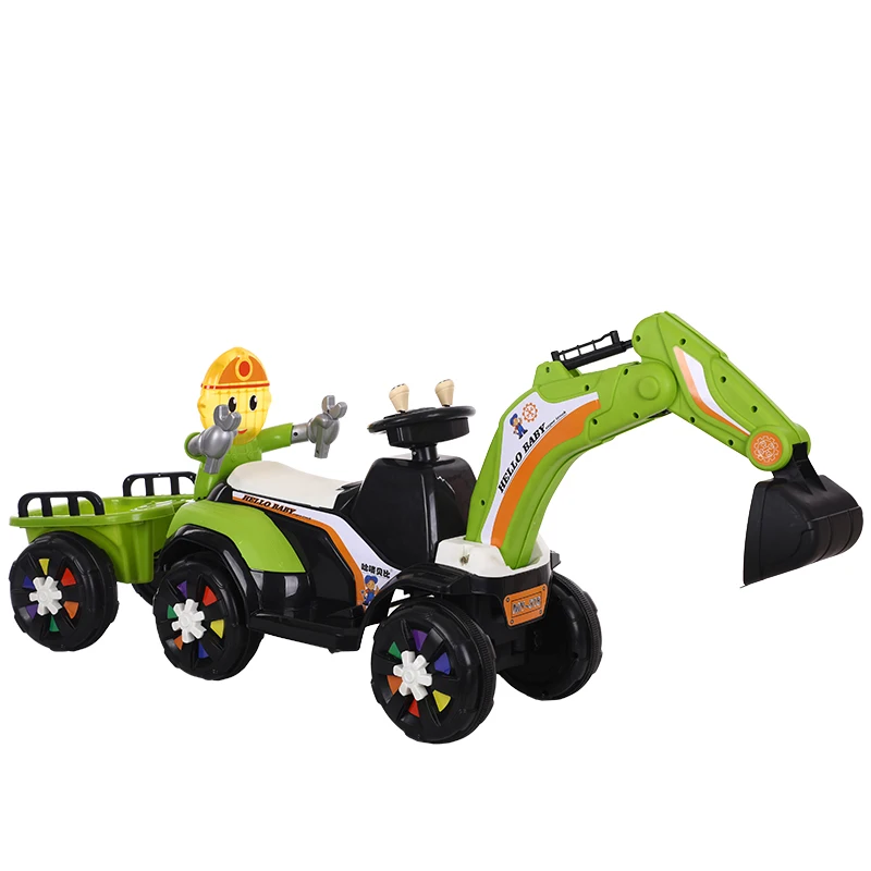 kids electric digger ride on cars wholesale China kids digger