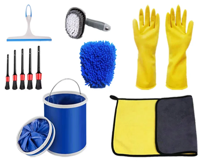 Hot selling 2022 new handle car brush kit car detailing wash cleaning tool kit