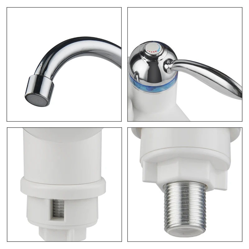 2022 Wall-Mounted  Power Instant Electric Water Heater Faucet China Manufacturer Plastic Housing EU Plug Household Hotel Use