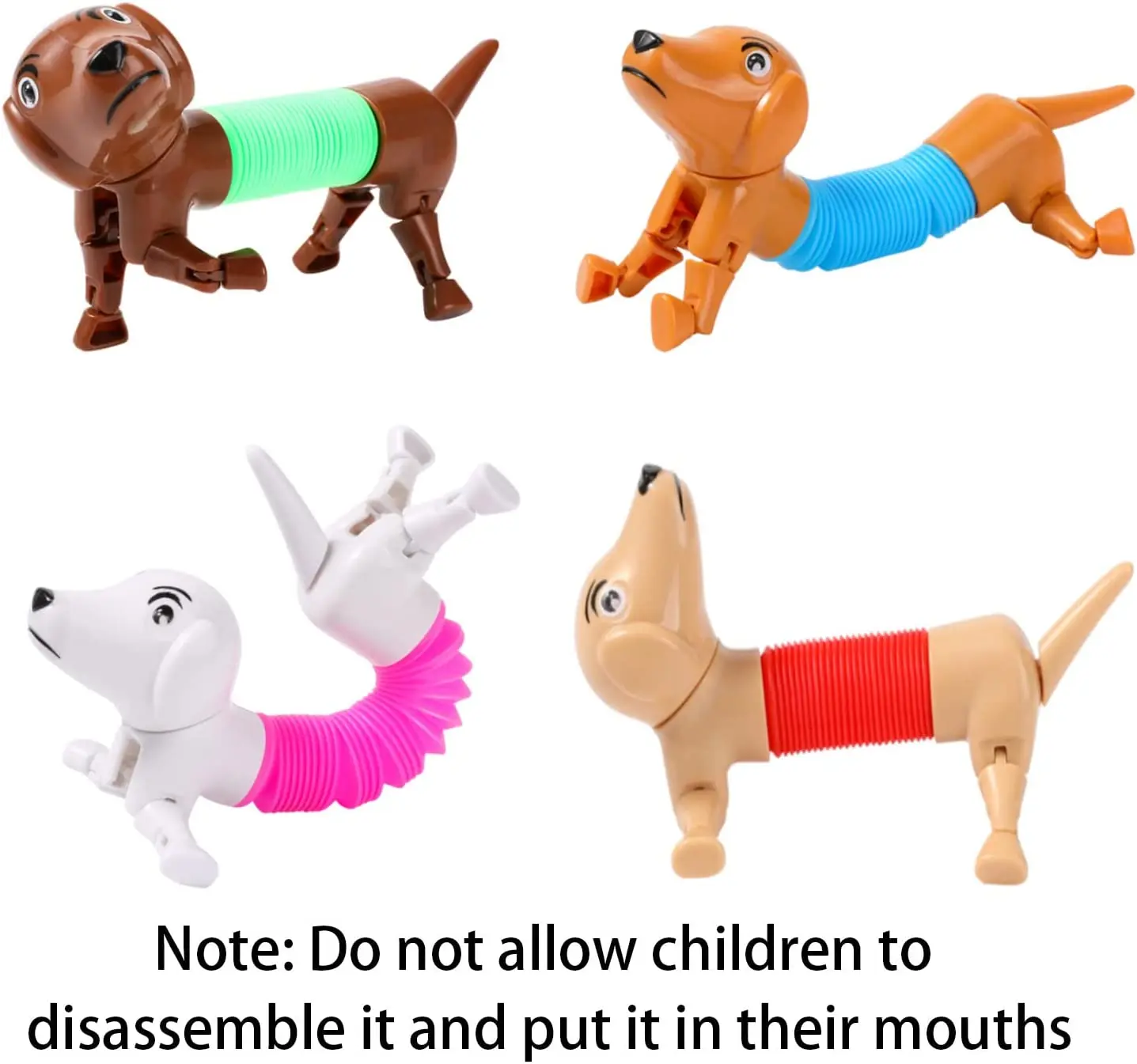 Stress Relief Sensory Dog Plastic Tubes Stretch Fidget Pipe Decompression Spring Tube Other Classic Toys for Girls Boys