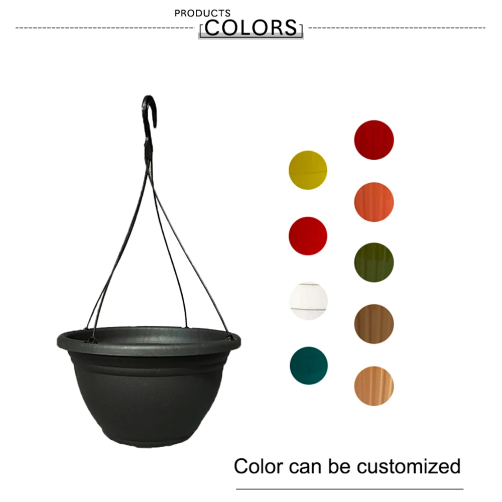 Best Selling Creative Wall Hanging Green Radish Succulent Flower Pot Plastic Woven Flower Pot Hanging Basket