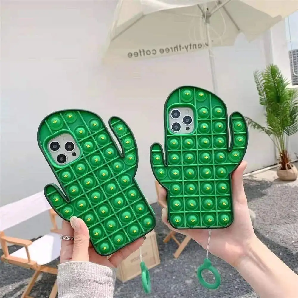 Fast Dispatch stocked Easycosy Mobile Phone Protective Shell Push Bubble Fidget phone case Toys for i-Phone 11 PRO 12 13 Pro Max