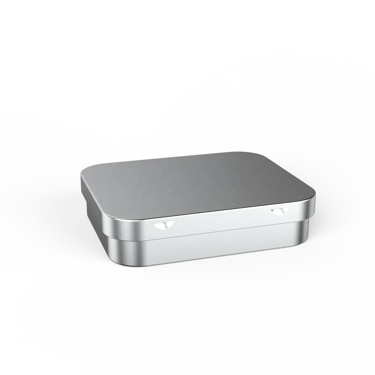 Custom Printed Child Resistant Certified Packaging Rectangular Metal Flip Tin Case Box for Gummies Mints Flowers