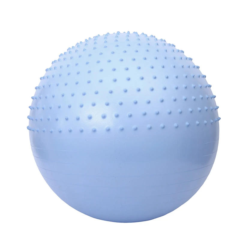 Factory fitness 65cm antiburst Pvc half massage yoga balance stability exercise ball with spiky granules