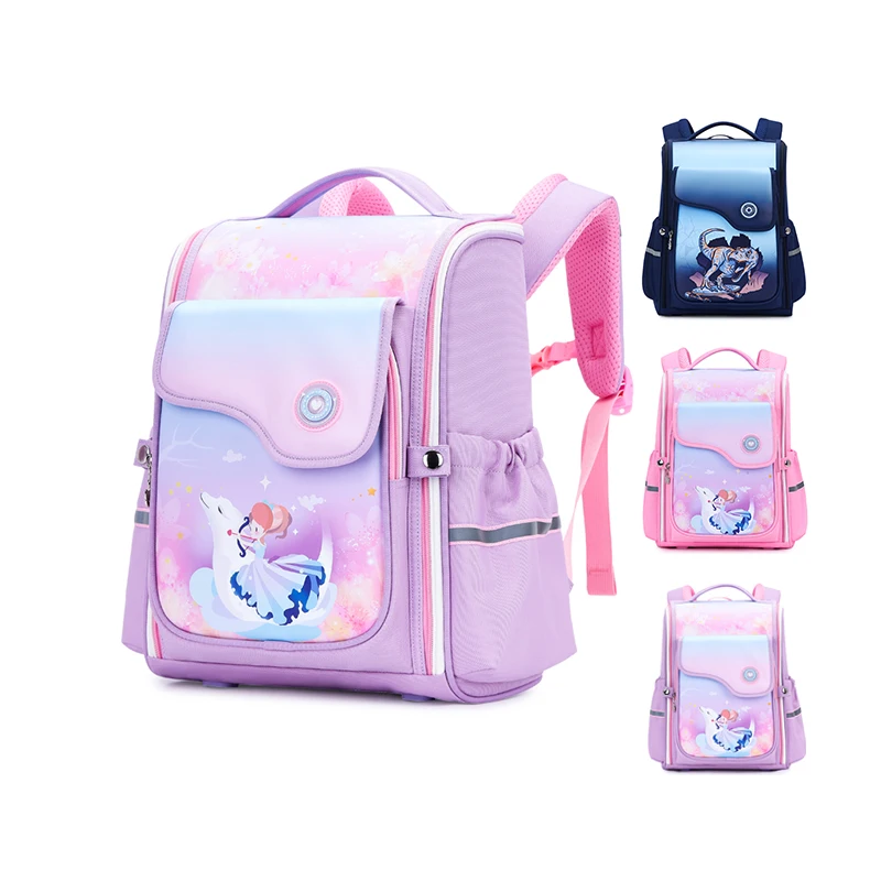 Лидер продаж, оригинальная детская вместительная школьная сумка с героями мультфильмов, водонепроницаемая ткань для начальных детей
