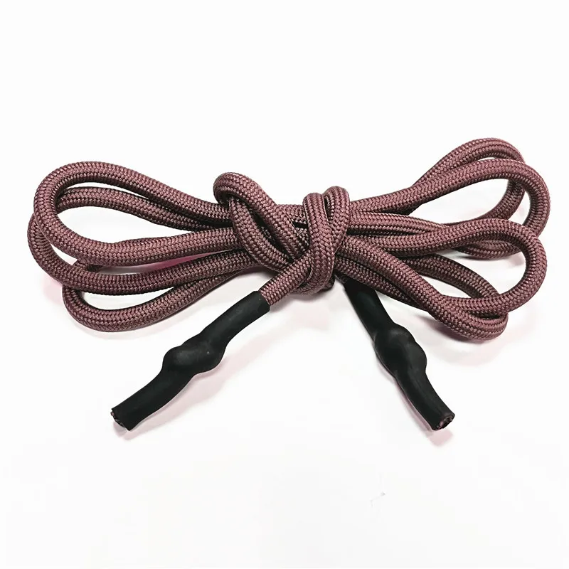 Custom Drawstring Cord Colored Round Hoodie Draw String With Rubber Tips Draw Cords
