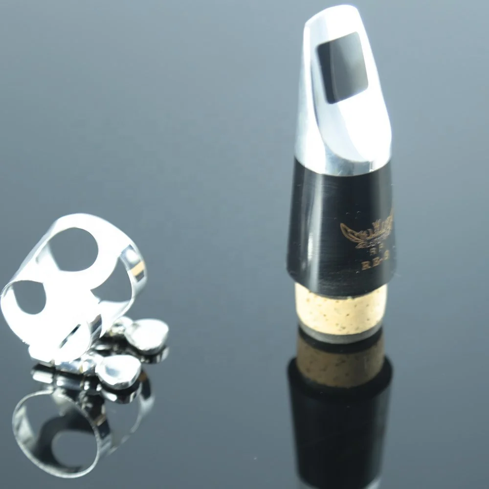 Roffee Musical Instrument Parts Accessories Clarinet Silver Plated Headjoint Mouthpiece Ligature