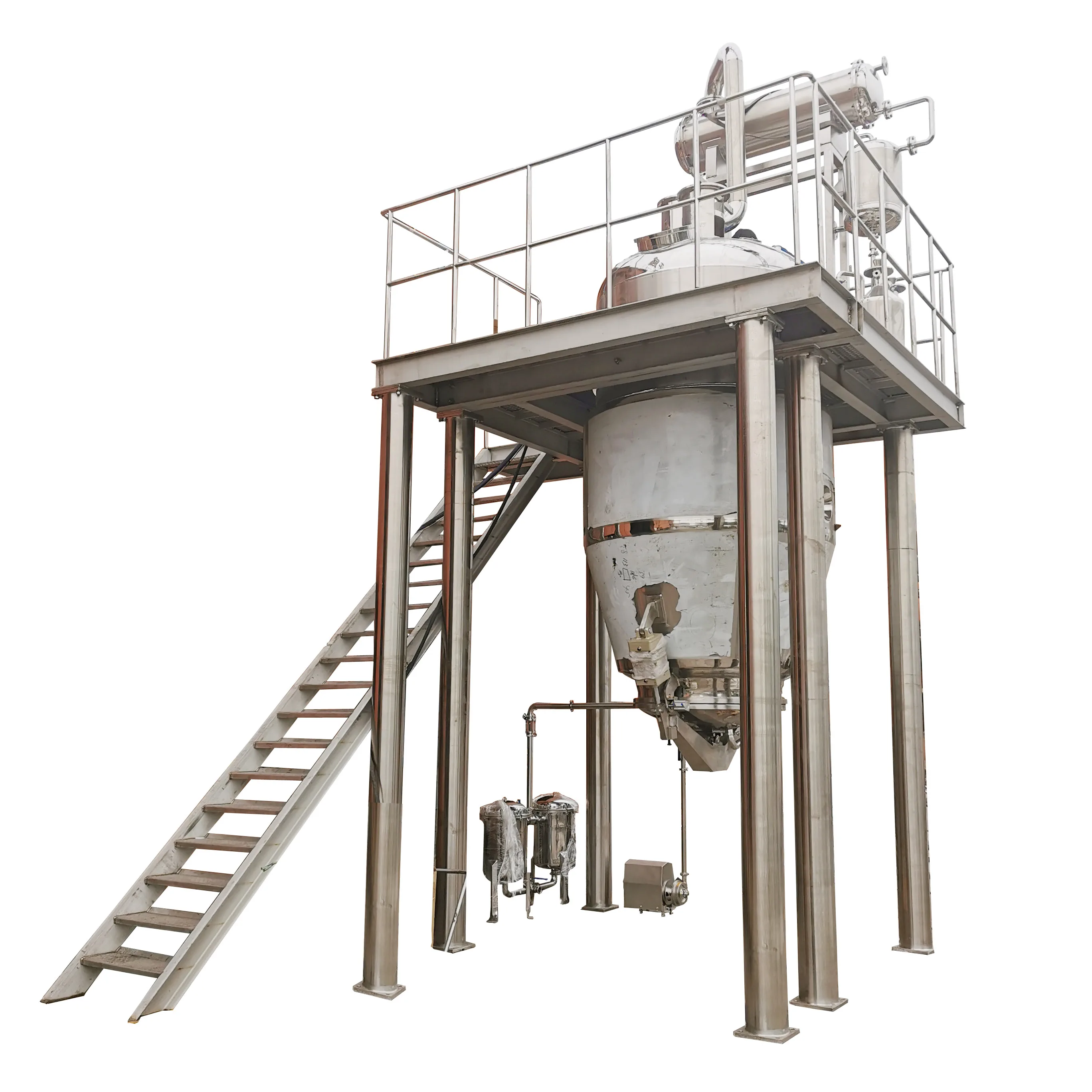 500l multifunctional extracting tank with platform and agitator