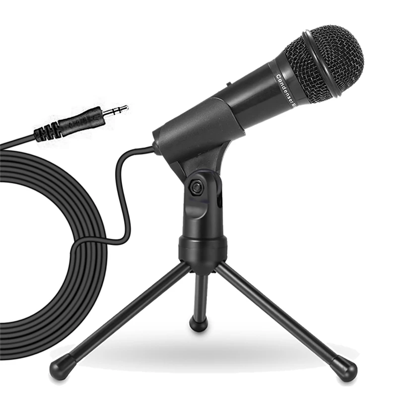 
SF-910 Wired Microphone 3.5mm Microphone With Tripod Computer Microphones 