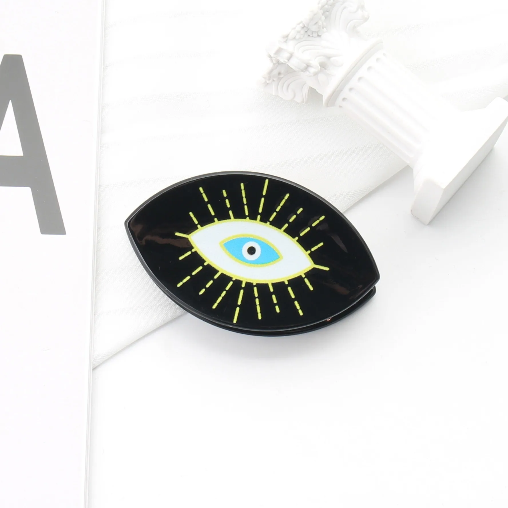 Hair Clamps and Hair Claw Clip about acetic acid hot- Selling INS Style lucky or devil eyes for fashion lady