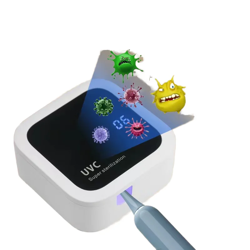 Newest UVC Toothbrush Sterilizer Portable Rechargeable Toothbrush Sanitizers Box Travel And Home Toothbrush UV Sterilizing