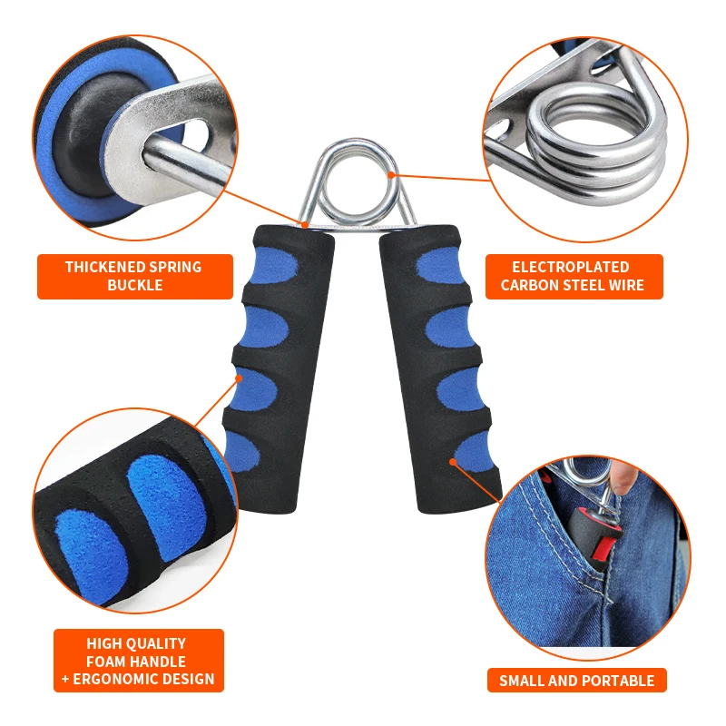 Qishuang hand and finger strength exercise equipment soft foam manual hand exerciser hand grip