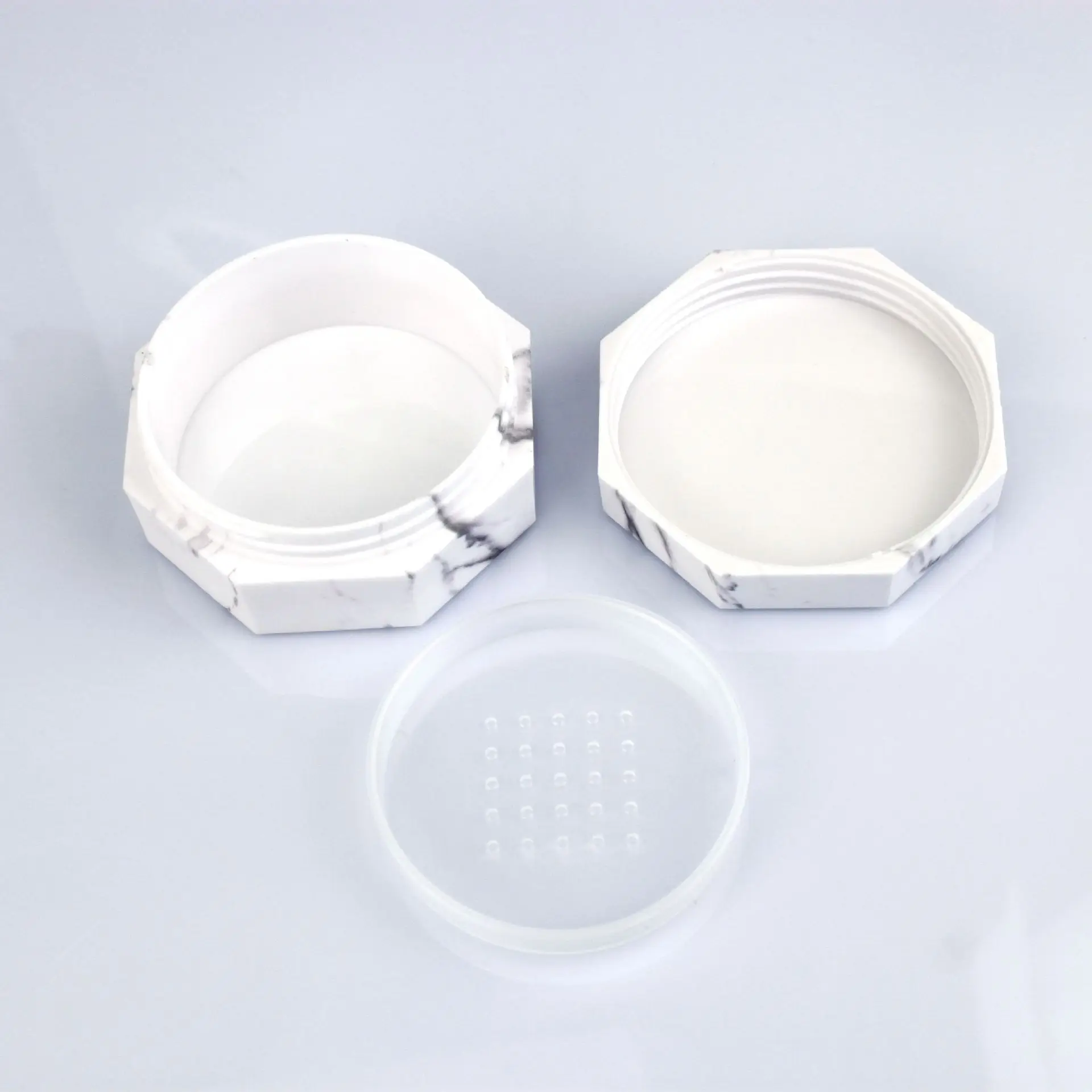 Wholesale custom 20g octagonal portable plastic mesh screen rotating form of powder cartridge