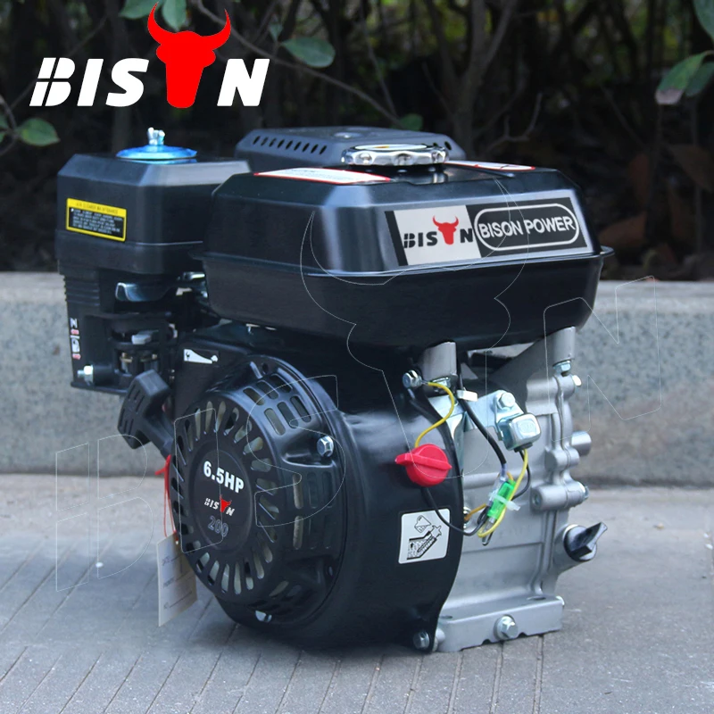  Бренд BISON (Китай) 6.5hp 4-тактный OHV бензиновый двигатель стартер 196cc