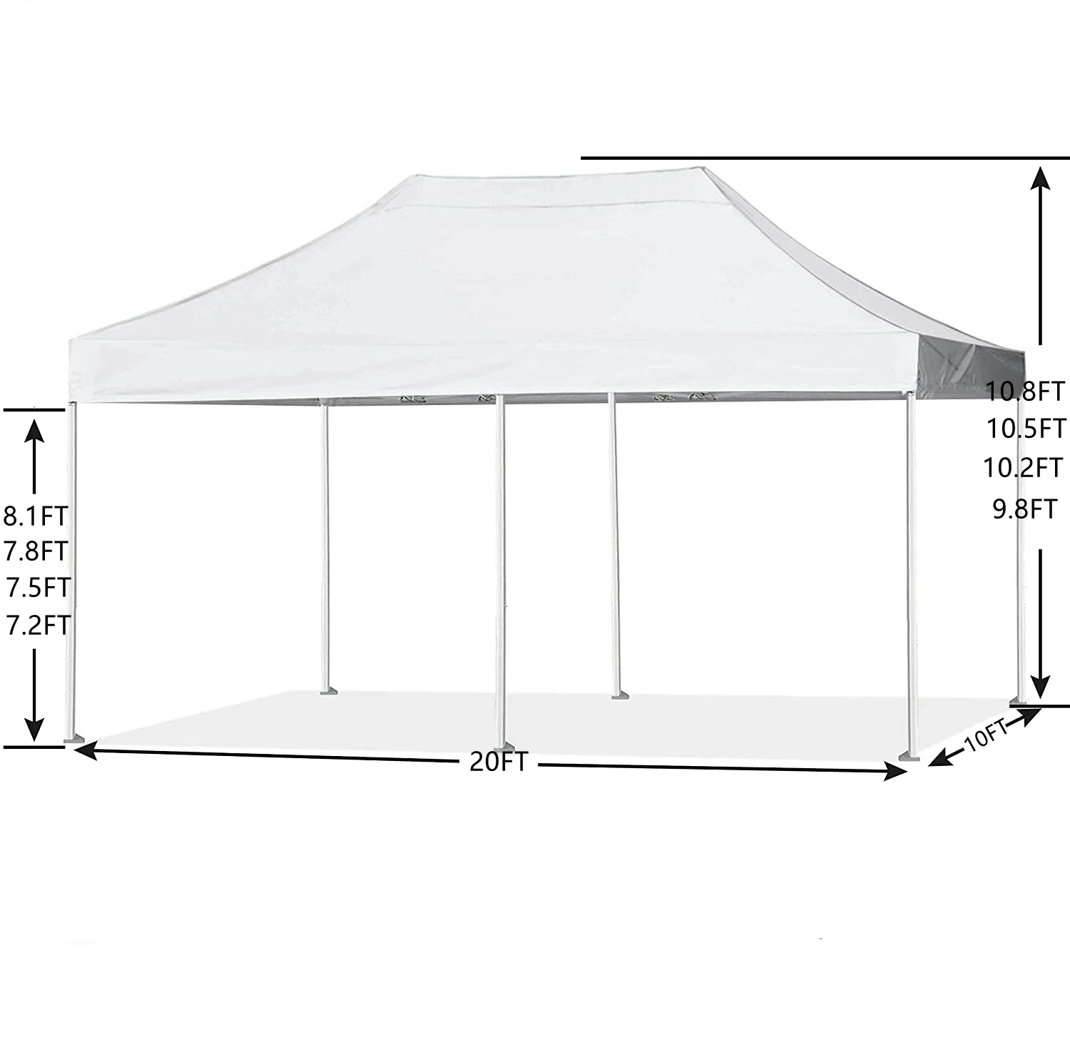 
Commercial trade Show Tent 10x20 Pop Up Canopy Tent Instant Shelter Canopies with side wall heavy duty canopy tent 