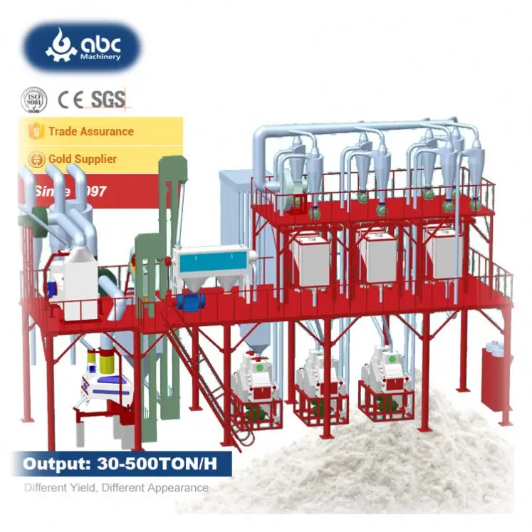 Innovative Complete Set Of Multifunction Small New Condition Flour Mill