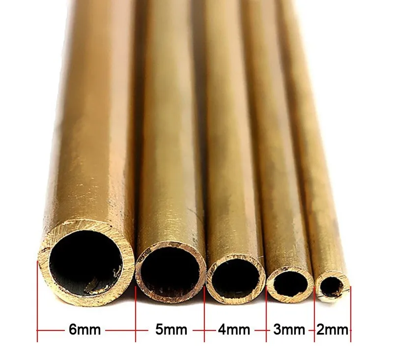 Customize ASTM C27200 Thin Wall Brass Tube / Copper Tubing 10mm