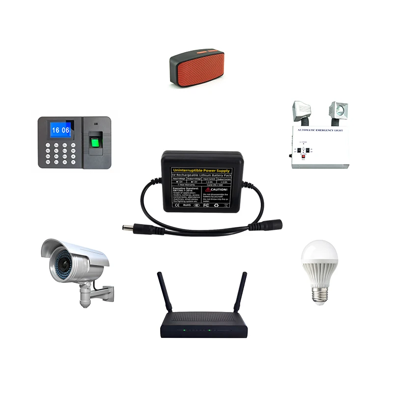 SJY DC 12v 1A/2A Mini Ups для Wi-Fi маршрутизатора литиевые элементы 3000mah резервный источник питания Dc выход