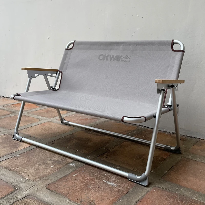Высокое качество, новый дизайн, легкий портативный складной пляжный стул с двумя сиденьями для кемпинга
