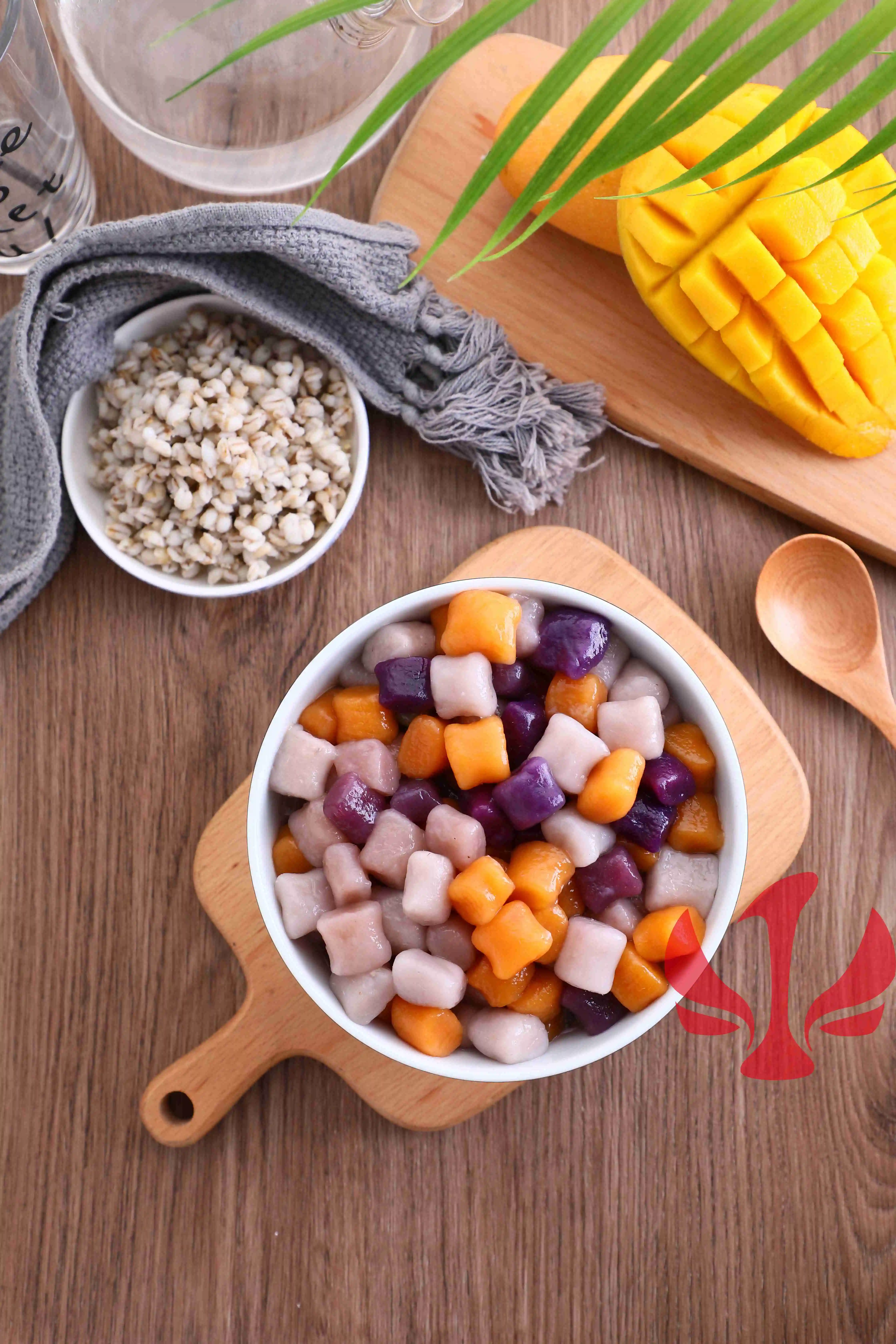 Wholesale Hot Sale Frozen Prepared Food Taro Tapioca Colour Taro Ball