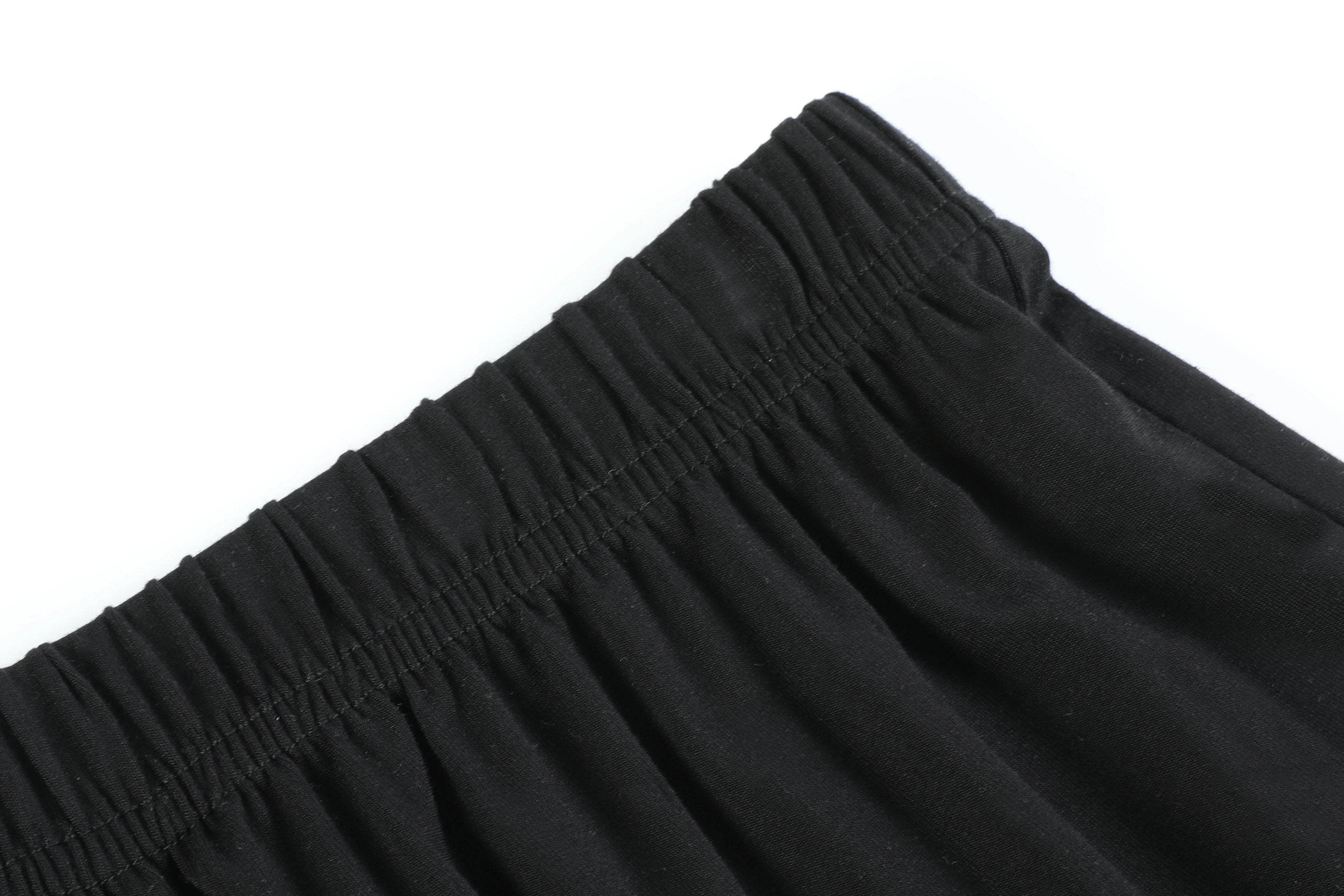 Wholesale Bamboo Fiber Men Underwear Lightweight Model Boxer Briefs Pure Black Shorts Underwear Mens Pajamas