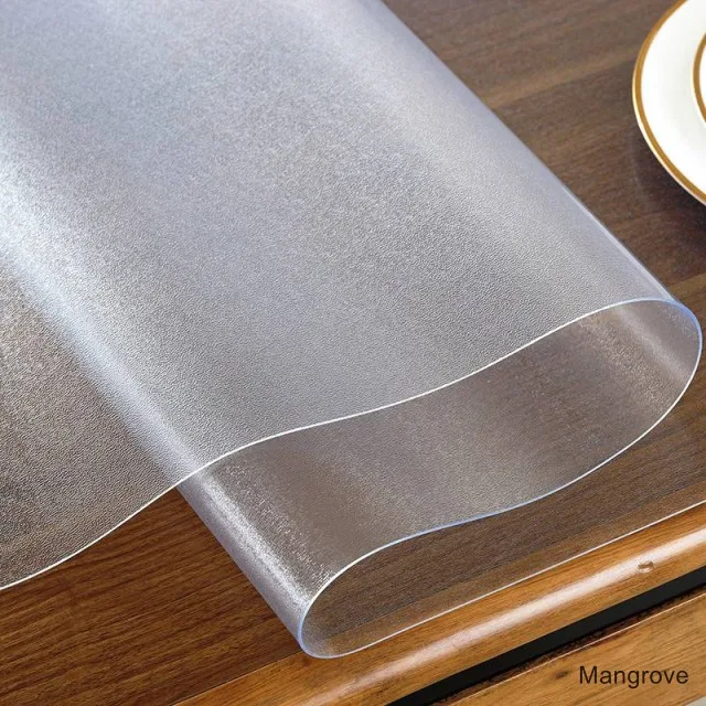 1.5mm Thick Desk Cover Plastic Table Protector Clear Table Pad Tablecloth