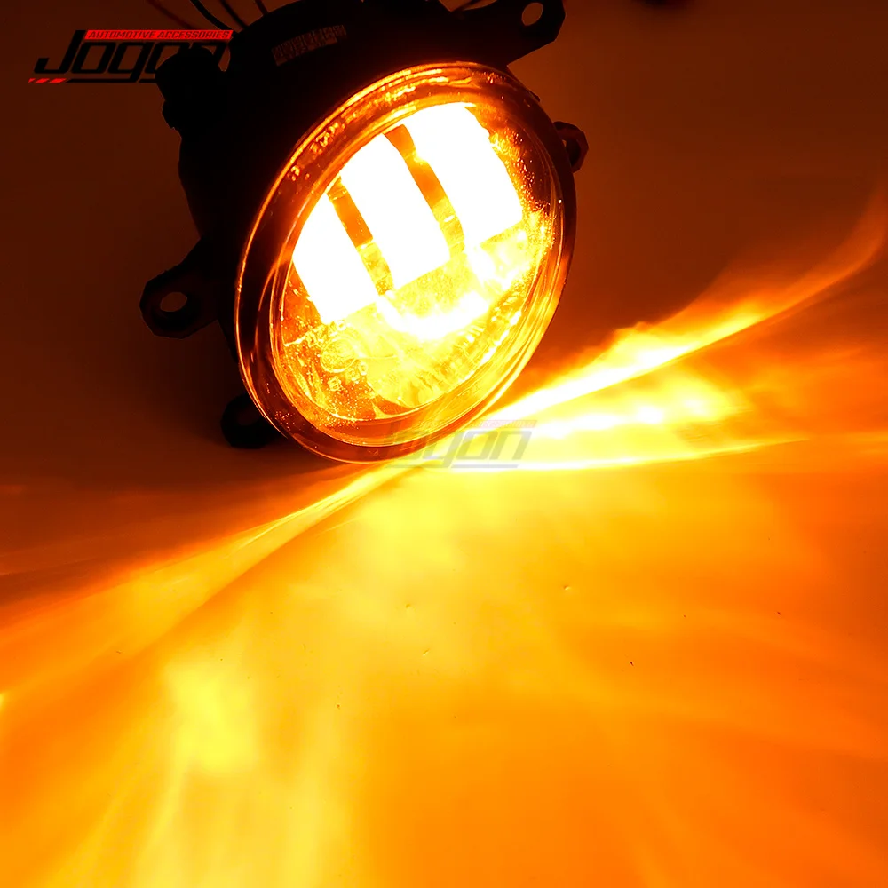 LED Auto Fog Lamp Car Anti Fog Light White Yellow For Toyota Land Cruiser 200 Prado150 FJ Cruiser Accessories 2016 2017-2019