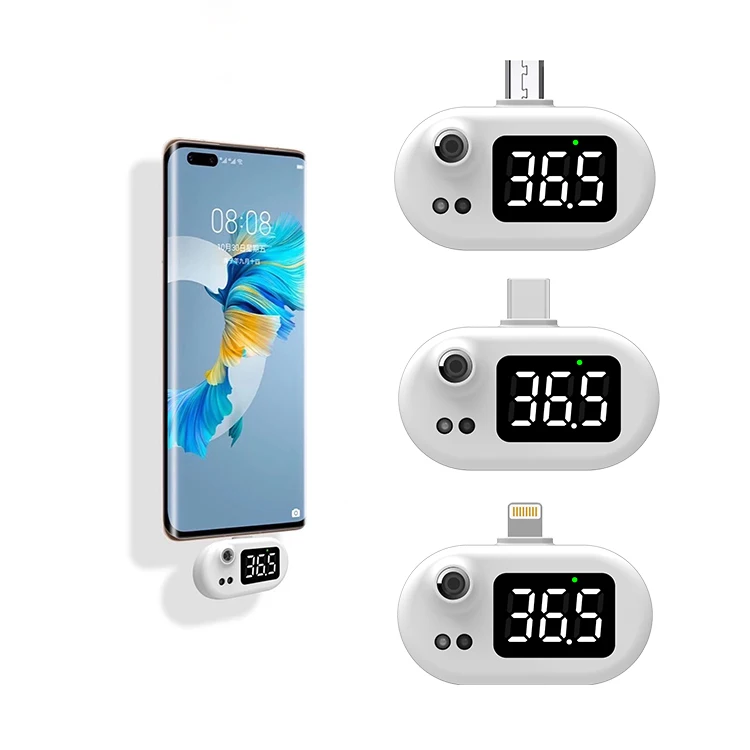Интеллектуальный Термометр для сотового телефона, измерение температуры Typc, Usb Интеллектуальный Мини термометр для мобильного телефона для Iphone