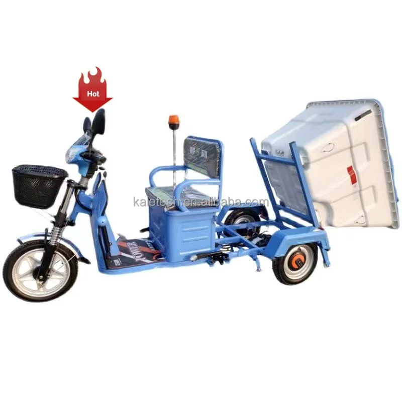 Electric sanitation truck garbage removal cleaning truck street covered cleaning transfer truck tricycle