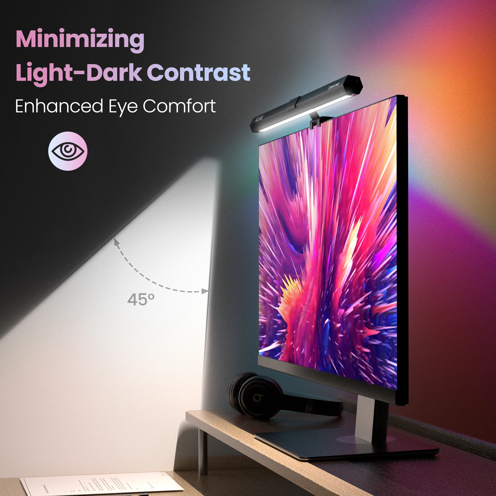 Northland 15 режимов цветная диммируемая RGB подсветка светодиодный двойной источник света развлекательный офис светильник бар для монитора
