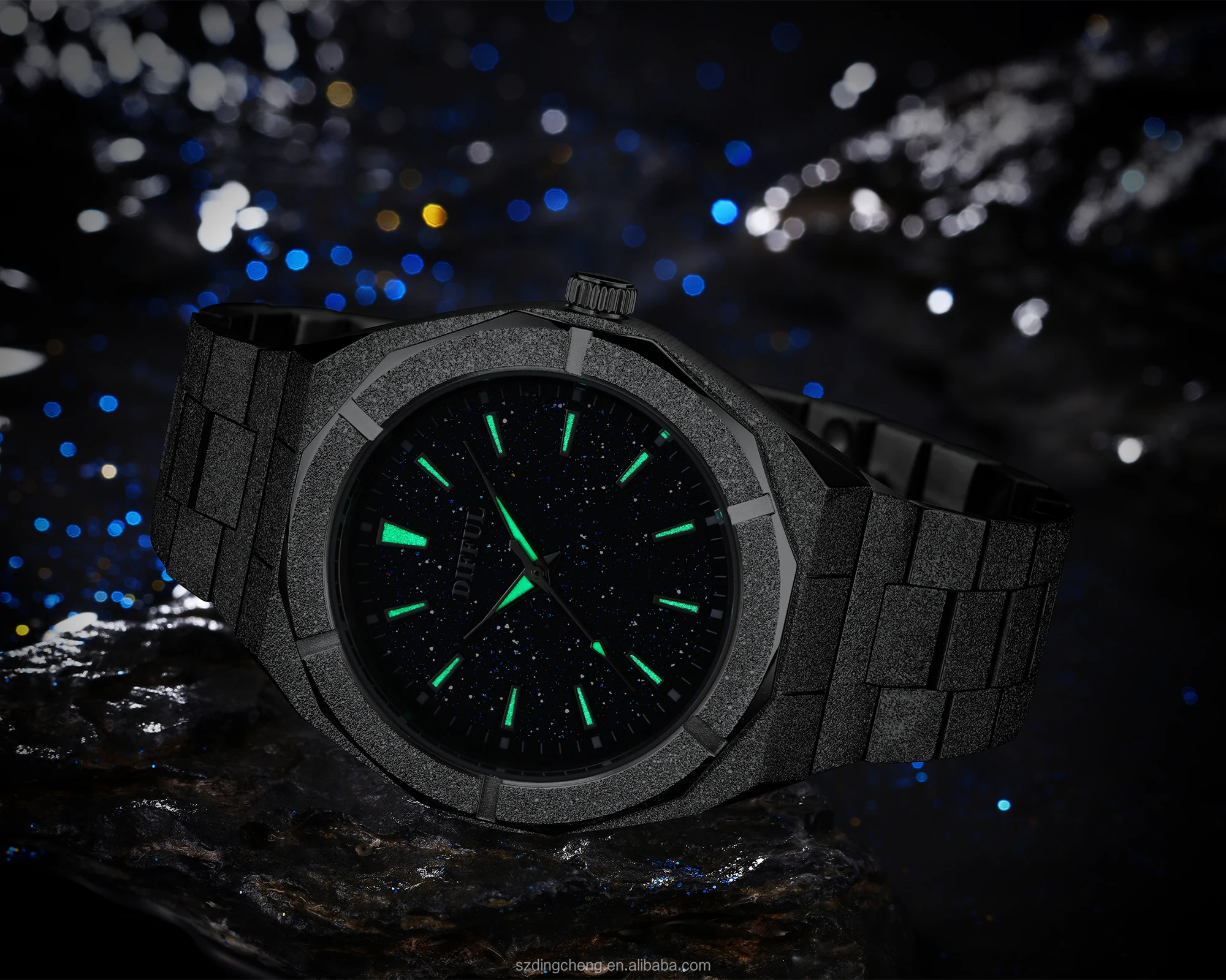 High quality Luxury Paul Style Rich waterproof All stainless steel reloj para hombre men watches Frosted analog watch for men