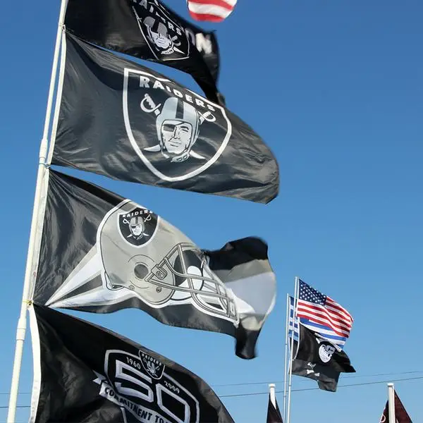 Hot Sale Top Quality NFL Team Good Price Double Side Printing Oakland Raiders Flag