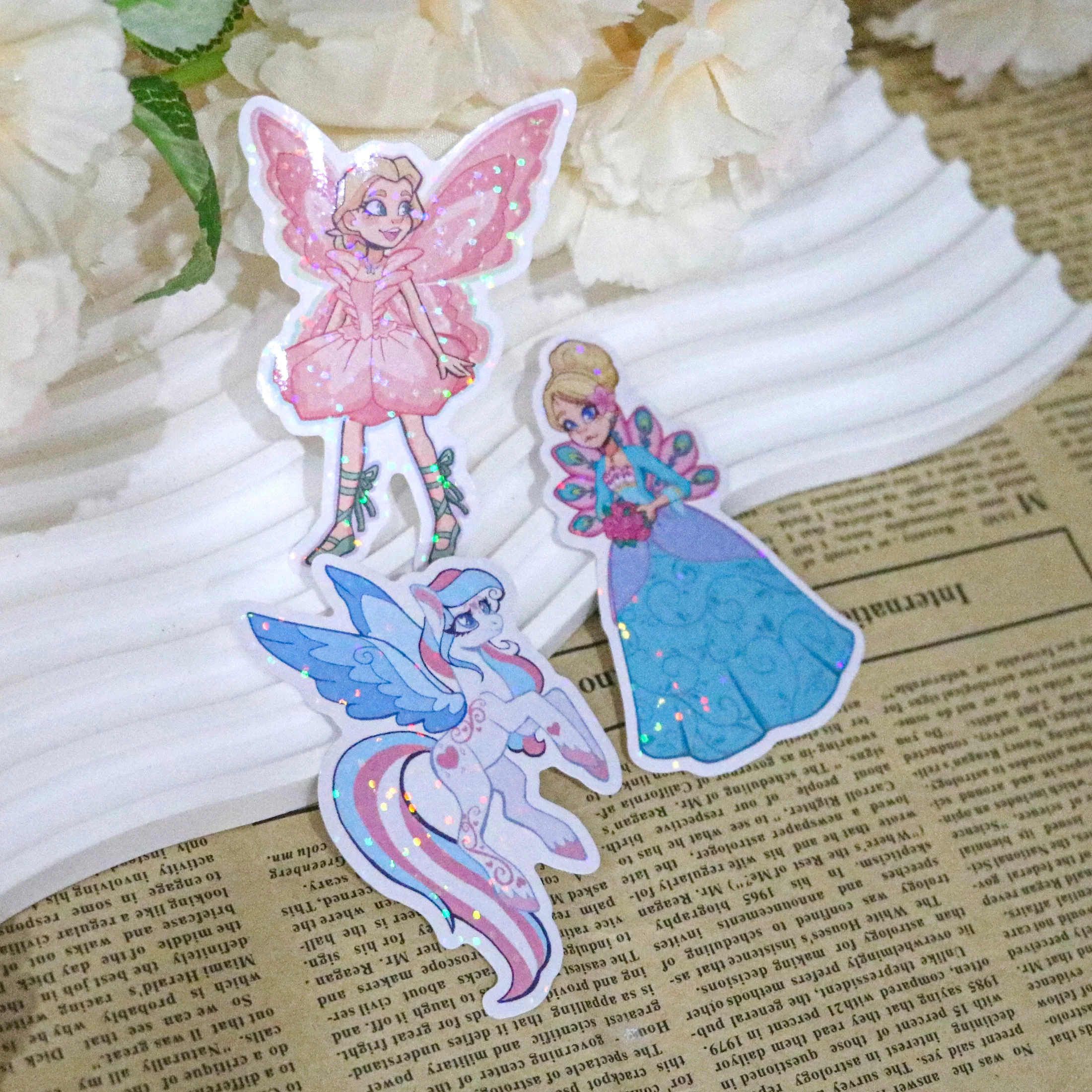 Custom Holographic Stickers Waterproof Name Decal Personalized Vinyl NAME STICKER - Customized Laser Stickers
