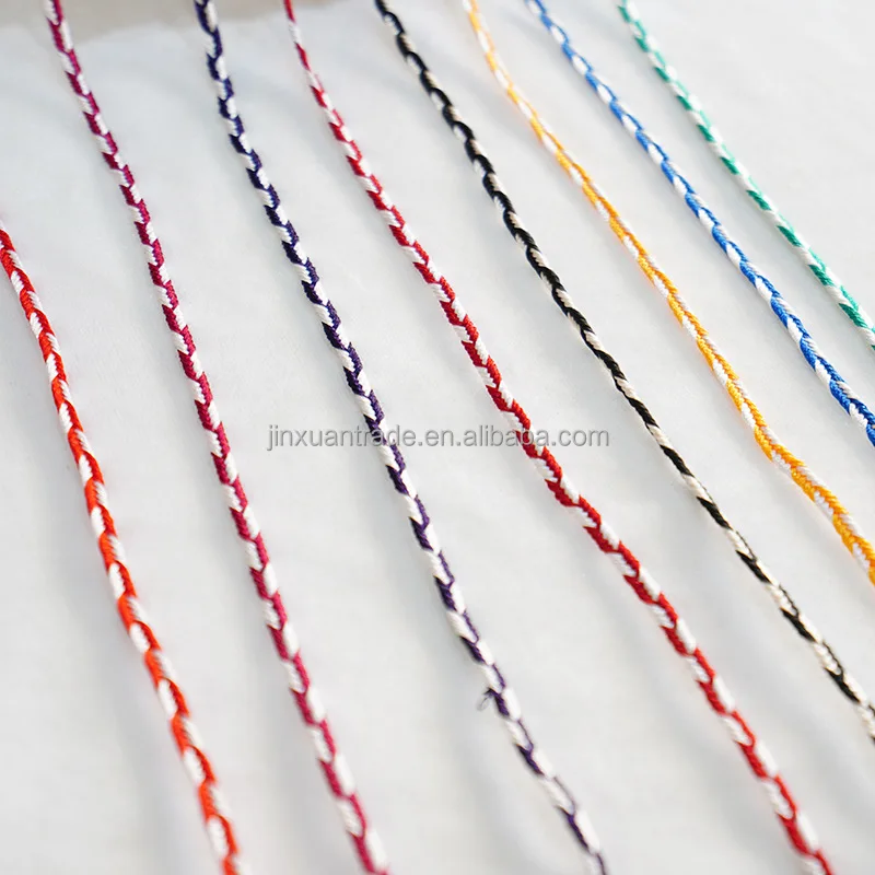 Secondary Color 3mm polyester Soutache Cord Garment Bag Decoration Flat String Braid Cord