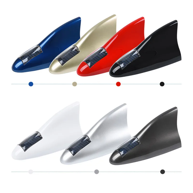 Car LED Warning Light GPS Antenna hf/vhf Radio Wireless Signal Universal cb/gsm Digital aerial Strobe Light Shark Fin Antenna