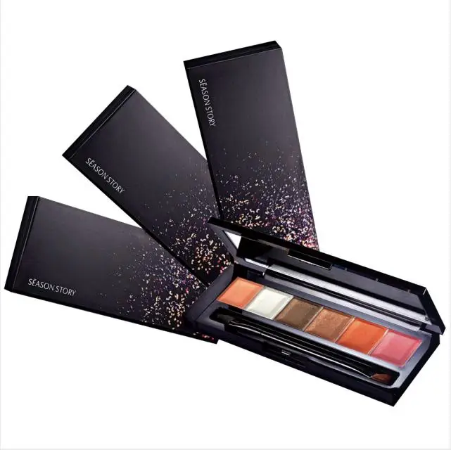 SEASON STORY -- STARRY SKY SIX COLORS EYE SHADOW 9g NATURAL SHIMMER HIGH PIGMENT MAKEUP GLITTER EYESHADOW PALETTE